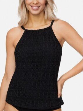 Island Escape Crochet Underwire Tankini Top
